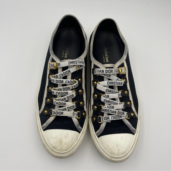 Dior Walk-N Dior Sneaker in Black Canvas women’s shoe size 38 - Picture 4 of 9
